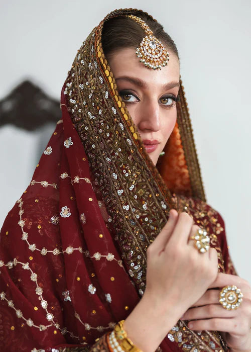 Red Falred Lehenga