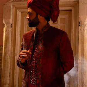 ROYAL ABSTRACT GROOM SHERWANI – NA-S189